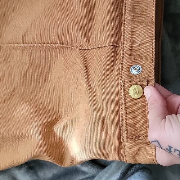 Dickies | tan distressed / blanket lined work jacket | MENS XXL - Picture 9 of 9